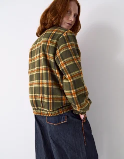 East Zoha Check Bomber Jacket Multi