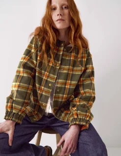 East Zoha Check Bomber Jacket Multi