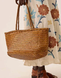 Ellyla Amora Woven Leather Tote Bag
