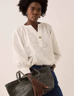 Ellyla Amora Woven Leather Tote Bag