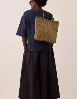 Ellyla Rhia Woven Leather Tote Bag
