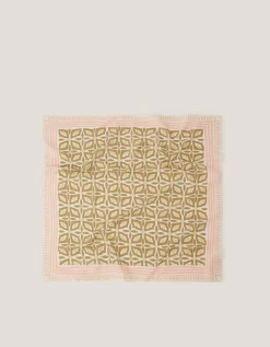 Elma Print Square Cotton Scarf
