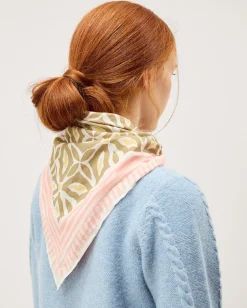 Elma Print Square Cotton Scarf