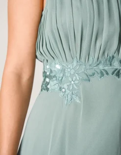 Elodie Lace Chiffon Bridesmaid Dress Green