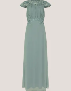 Elodie Lace Chiffon Bridesmaid Dress Green