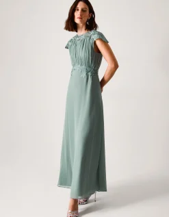 Elodie Lace Chiffon Bridesmaid Dress Green