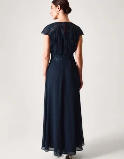 Elodie Lace Chiffon Bridesmaid Dress Blue