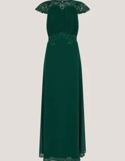 Elodie Lace Chiffon Bridesmaid Dress Green