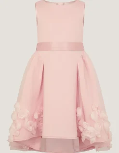 Eloise Appliqué Rose Dress Pink