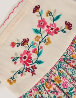 Embroidered Floral Dress Multi