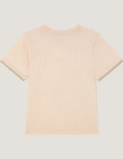 Embroidered Tiger T-Shirt Cream