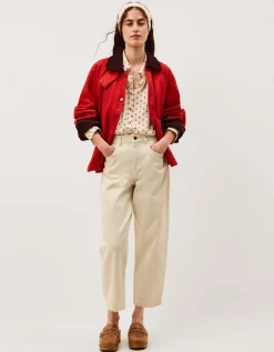 Esme Polka Dot Shirt & Scarf Ivory