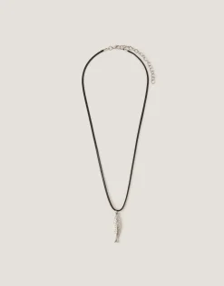Fish Pendant Cord Necklace