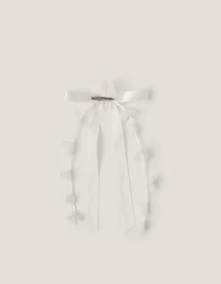 Floral Bow Hair Clip
