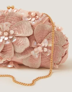 Floral Embellished Clutch Bag