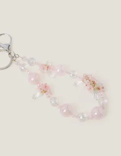 Flower Bead Bag Charm