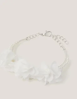 Flower Pearl Cuff Bracelet