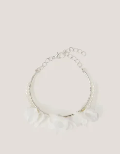 Flower Pearl Cuff Bracelet