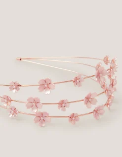 Flower Pearl Wire Headband