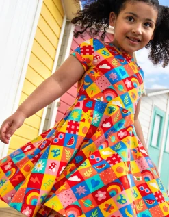 Frugi Spring Printed Skater Dress Multi