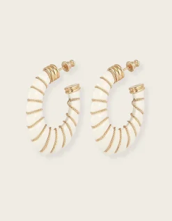 Gas Bijoux Cyclade Acetate Hoop Earrings