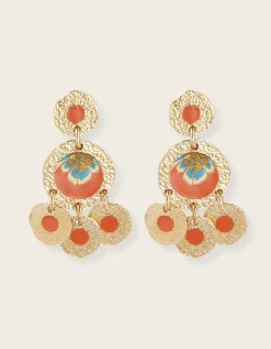Gas Bijoux Illusion Hammered Gold-Plated Earrings