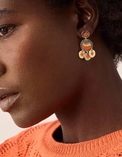 Gas Bijoux Illusion Hammered Gold-Plated Earrings