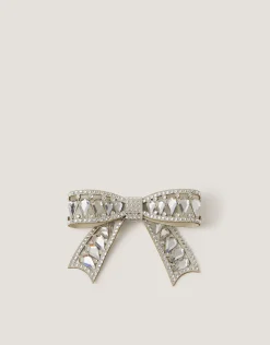 Gemstone Bow Hair Clip