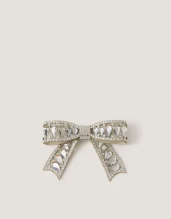Gemstone Bow Hair Clip