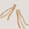Gemstone Tassel Drop Earrings