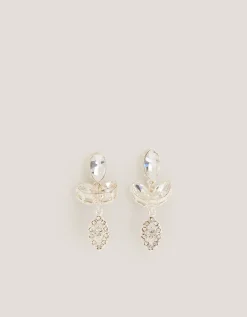 Gemstone Teardrop Earrings