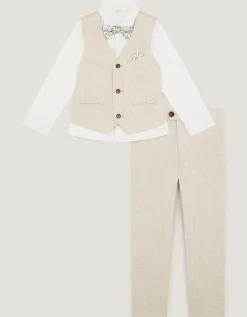 George 4-Piece Suit Natural