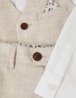 George 4-Piece Suit Natural