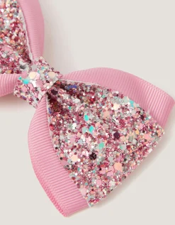 Glitter Bow Hair Clip