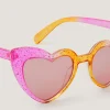 Glitter Ombré Heart Sunglasses