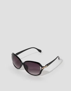 Gold Hinge Oversized Sunglasses