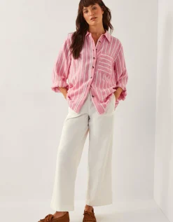 Harper Regular Wide Leg Jeans Natural