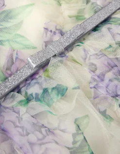 Hydrangea Ruffle Party Dress Multi