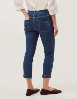 Idabella Cropped Skinny Jeans Blue