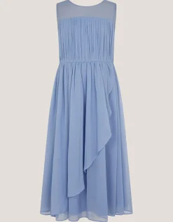 Imogen Sleeveless Chiffon Party Dress Blue