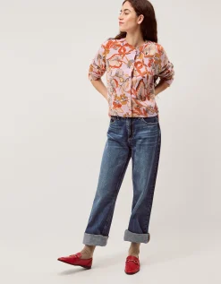 Isabella Floral Print Cardigan Pink