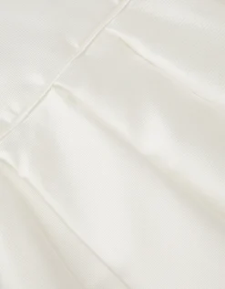 Isabella Short Sleeve Pearl-Embellished Dress Ivory