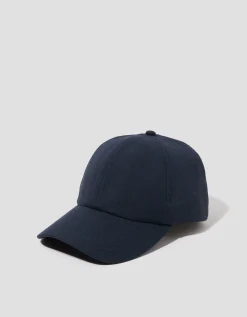 Isha Linen Baseball Cap Blue