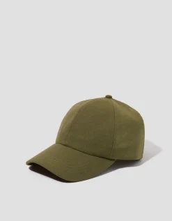 Isha Linen Baseball Cap Green