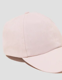 Isha Linen Baseball Cap Pink