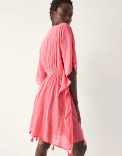 Jada Embellished Mini Kaftan Pink