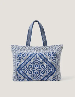 Janine Floral Tapestry Tote Bag