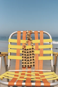Joli Wooden Bead Crossbody Bag