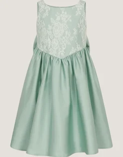 Juno Lace Bodice Party Dress Green