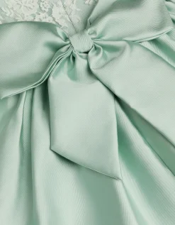 Juno Lace Bodice Party Dress Green